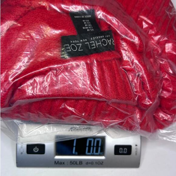 Rachel Zoe Women’s Cowl Neck Merino Blend Oversize Pullover Sweater, Red, size M - Picture 12 of 12